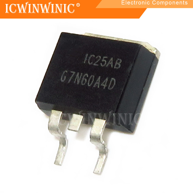 ส่วนประกอบอิเล็กทรอนิกส์ G7N60A4D 7N60A4D TO-263 5 ชิ้น