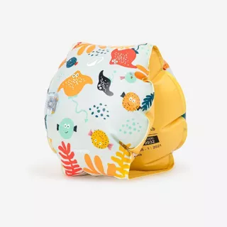 Decathlon Kids’ Swimming Armbands ห่วงยางสวมแขนว่ายน้ำสำหรับเด็กที่มีน้ำหนัก 11-30 กิโลกรัม - Light Blue/Yellow