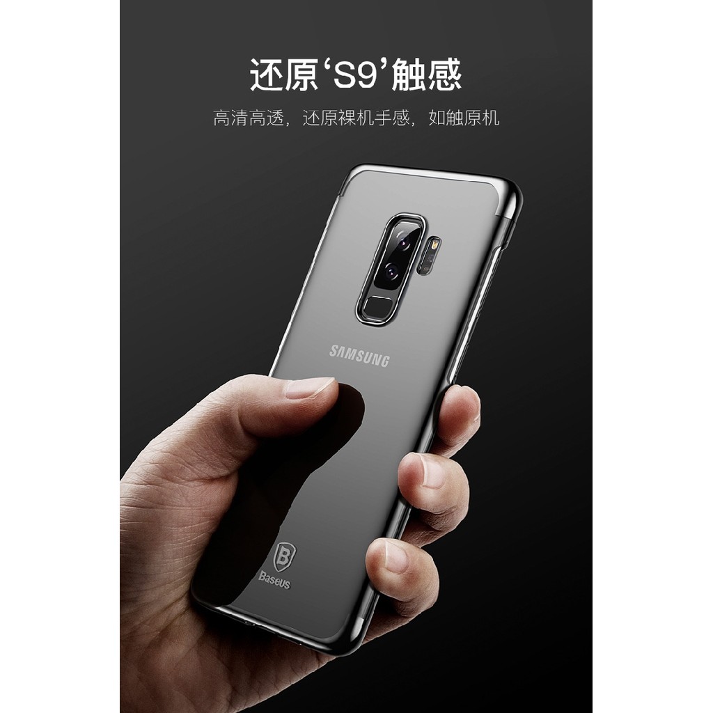Baseus Samsung s9 Phone Case s9plus Protective Case Ultra-Thin Transparent Hard Case กันกระแทกพร้อมช
