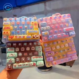 [Smw] 26-Key Dpression ปุ่มของเล่นพวงกุญแจความเครียดบรรเทา Fidget ของเล่นเด็กกระเป๋าแขวนเครื่องประดับ Mini จี้ Stress-relief ของเล่น [TH]