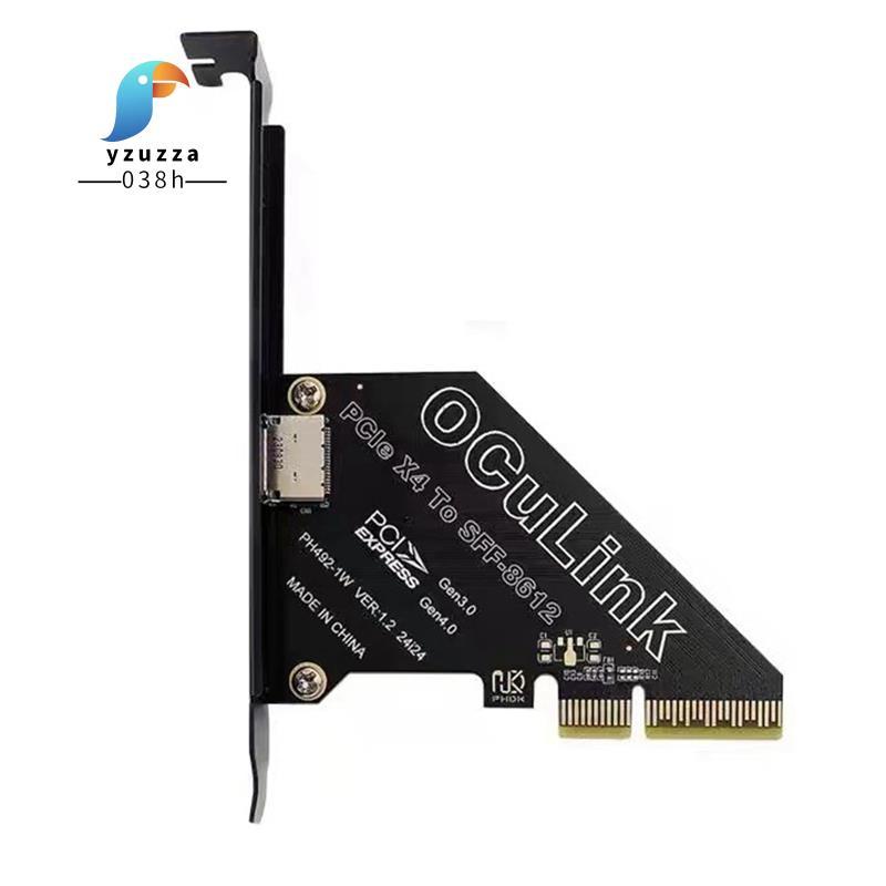 [ส่วนลด Y3Y]PCIe 4.0 X4 ถึง Oculink SFF8611/8612 การ์ดขยายถึง SFF-8639 U.2 SSD สําหรับกราฟิกการ์ดภาย