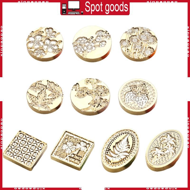 XI Maple-Leaf Sealing Wax Stamp Flower Wax Seal Stamp Head สําหรับการ์ดเชิญ