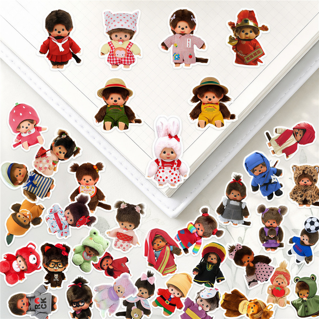150ชิ้น/เซ็ต ★★★ สติ๊กเกอร์คู่มือไดอารี่ขนาดเล็ก Monchhichi Q-3 ★★★ DIY แฟชั่นสมุดภาพอัลบั้มตกแต่งสติ๊กเกอร์สติ๊กเกอร์ (ขนาด:2~3ซม.)