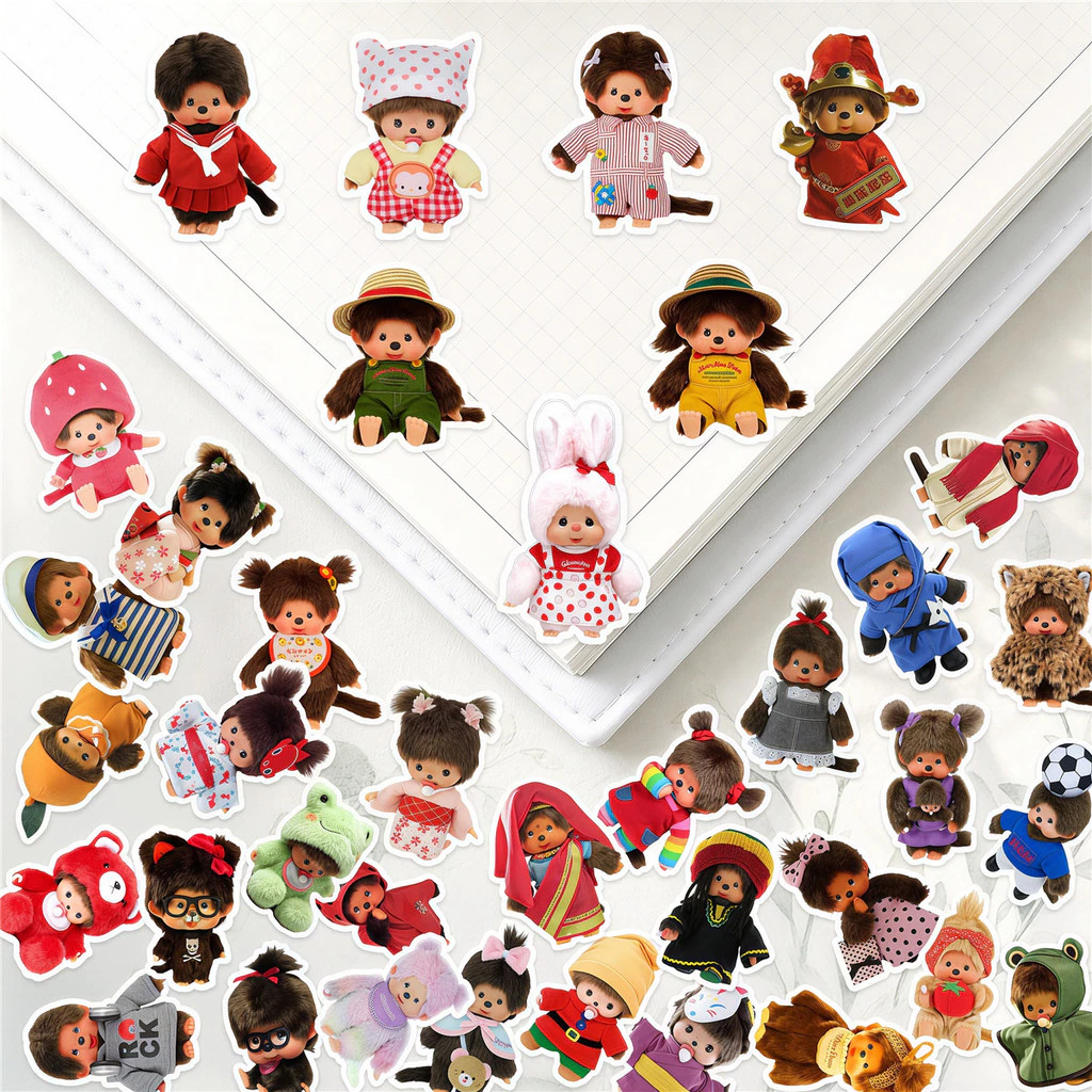 150ชิ้น/เซ็ต ★★★ สติ๊กเกอร์คู่มือไดอารี่ขนาดเล็ก Monchhichi Q-3 ★★★ DIY แฟชั่นสมุดภาพอัลบั้มตกแต่งสติ๊กเกอร์สติ๊กเกอร์ (ขนาด:2~3ซม.)