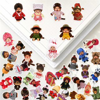 150ชิ้น/เซ็ต ★★★ สติ๊กเกอร์คู่มือไดอารี่ขนาดเล็ก Monchhichi Q-3 ★★★ DIY แฟชั่นสมุดภาพอัลบั้มตกแต่งสติ๊กเกอร์สติ๊กเกอร์ (ขนาด:2~3ซม.)