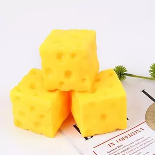 สินค้าใหม่! Cheese Squishy ของเล่นคลาย สี่เหลี่ยม Cheese ของเล่น ของเล่นสําหรับความเครียดและความวิตกกังวลบรรเทา