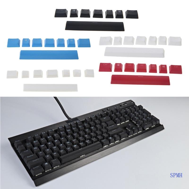 Super PBT Keycaps หนา PBT Space Bar Keycaps สําหรับ Corsair STRAFE คีย์บอร์ด 4 สีเท่านั้น Keycaps ไม