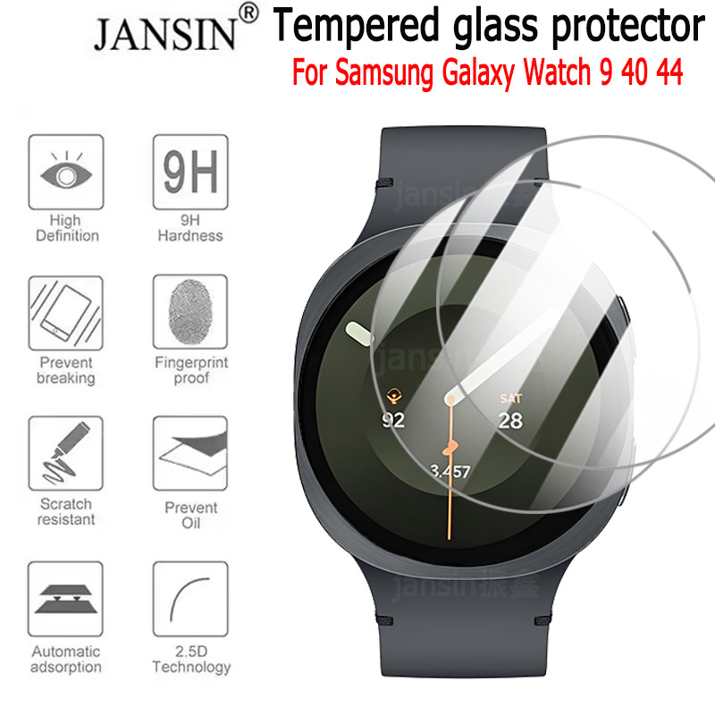 Premium กระจกนิรภัย สําหรับ Samsung Galaxy Watch 9 40mm 44mm Anti-scratch Protector ฟิล์มอุปกรณ์เสริม
