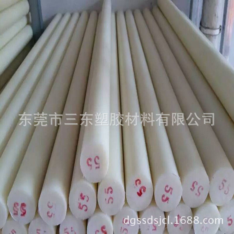 สีขาว PA6 Bar Nylon Board Bar GF30 Bar สีดําพร้อมใยแก้ว PA6 สีดํา PA66 คุณภาพสูงราคาต่ํา