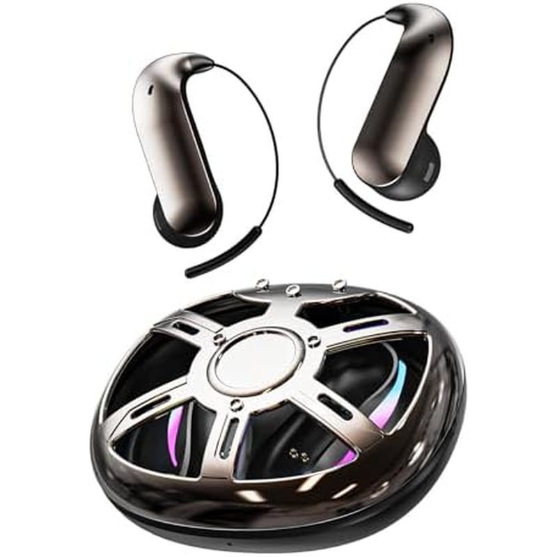 Xmenha Wireless Gaming Open Ear Buds หูฟังแปลเวลาจริงพร้อมที่เกี่ยวหูละเอียดพิเศษห่วง Mecha Wrap รอบ