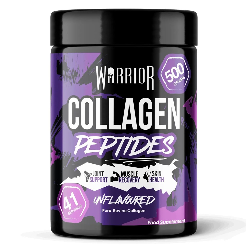 Warrior Collagen Powder - 500g (41 เสิร์ฟ) - Pure Hydrolysed Type I & III Collagen Peptides for Skin
