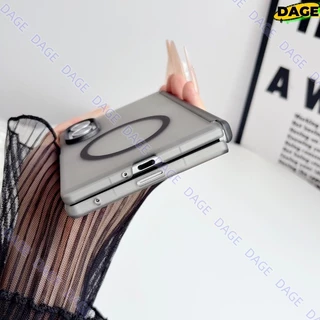 เคสแม่เหล็กสําหรับ Samsung Galaxy Z Fold8 Ultra 5 6 7 W24 W26 Clear Matte กันกระแทกคลุมทั้งหมดฝาครอบกันชน