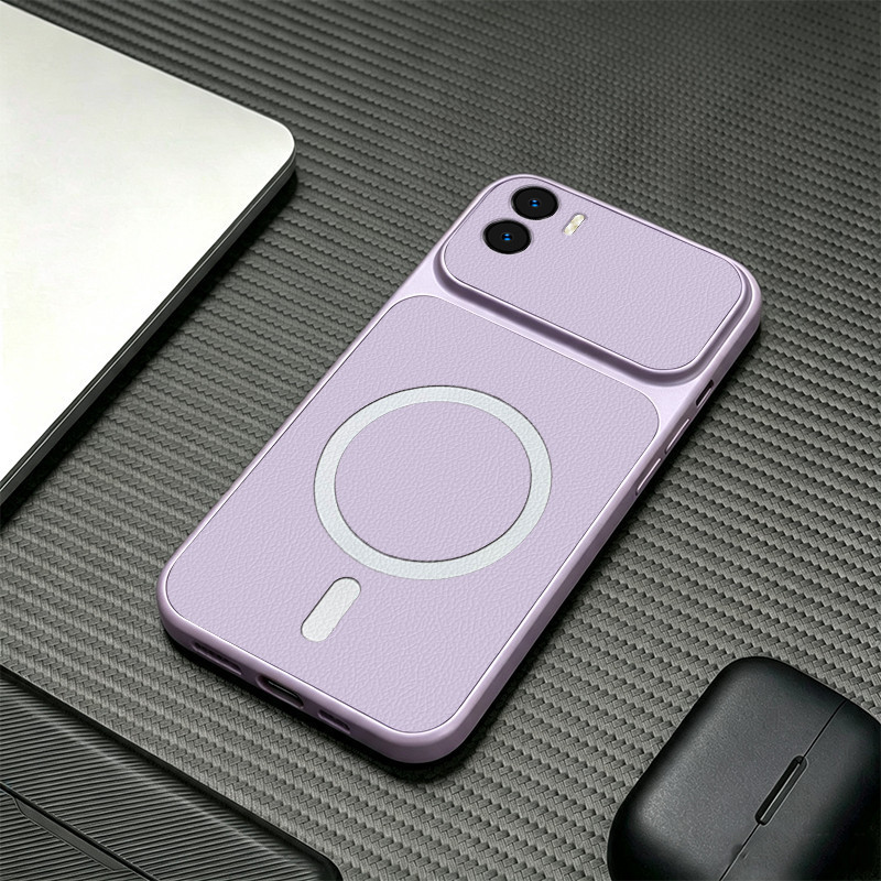 PBZZ สําหรับ Redmi 15C 15 5G REDMI A5 4G poco c71 C85 เคสโทรศัพท์ Softcase ซิลิโคนกันกระแทกใหม่ออกแบบความงามสําหรับสาวแม่เหล็กน่ารักสีม่วง KNBS3