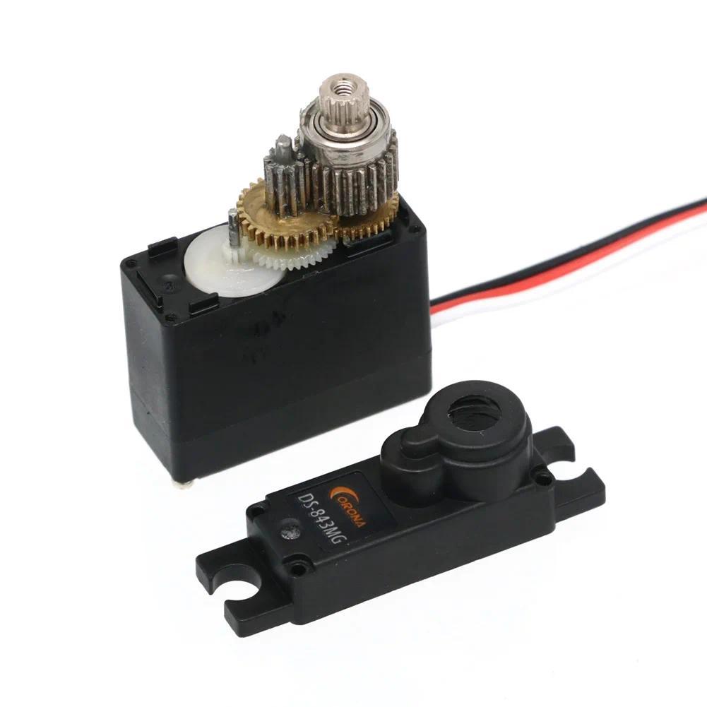 Mi คอโรนา DS843MG DS-843MG ดิจิตอล ไมโครเซอร์โวแรงบิดสูง 4.8 กก. / 0.10 วินาที / 11.5 กรัม สำหรับรถข