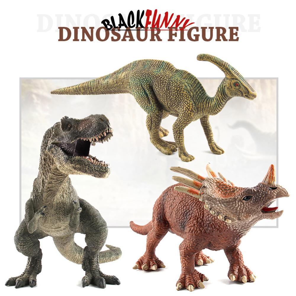 BLACKFUNNY ของเล่นไดโนเสาร์จําลอง Wild Life Tyrannosaurus Rex World Park ไดโนเสาร์รุ่นตัวเลขการกระทํ