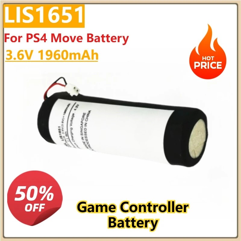 PS Move ที่จับใหม่ LIS1651 3.6V 1960mAh ความจุสูงเหมาะสําหรับ PS4 Move แบตเตอรี่