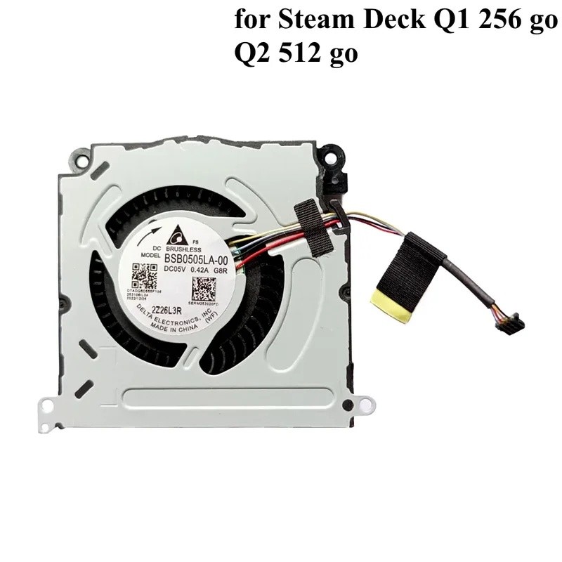 PC CPU พัดลมระบายความร้อนสําหรับ Steam Deck Q1 256 Go Q2 512 Go พัดลมสําหรับเล่นเกมภายใน Cooler หม้อ