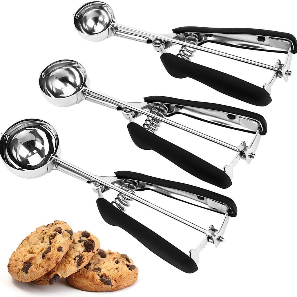 304Stainless steel ice cream scoop Ice cream scooper Cookie spoon Fruit spoon