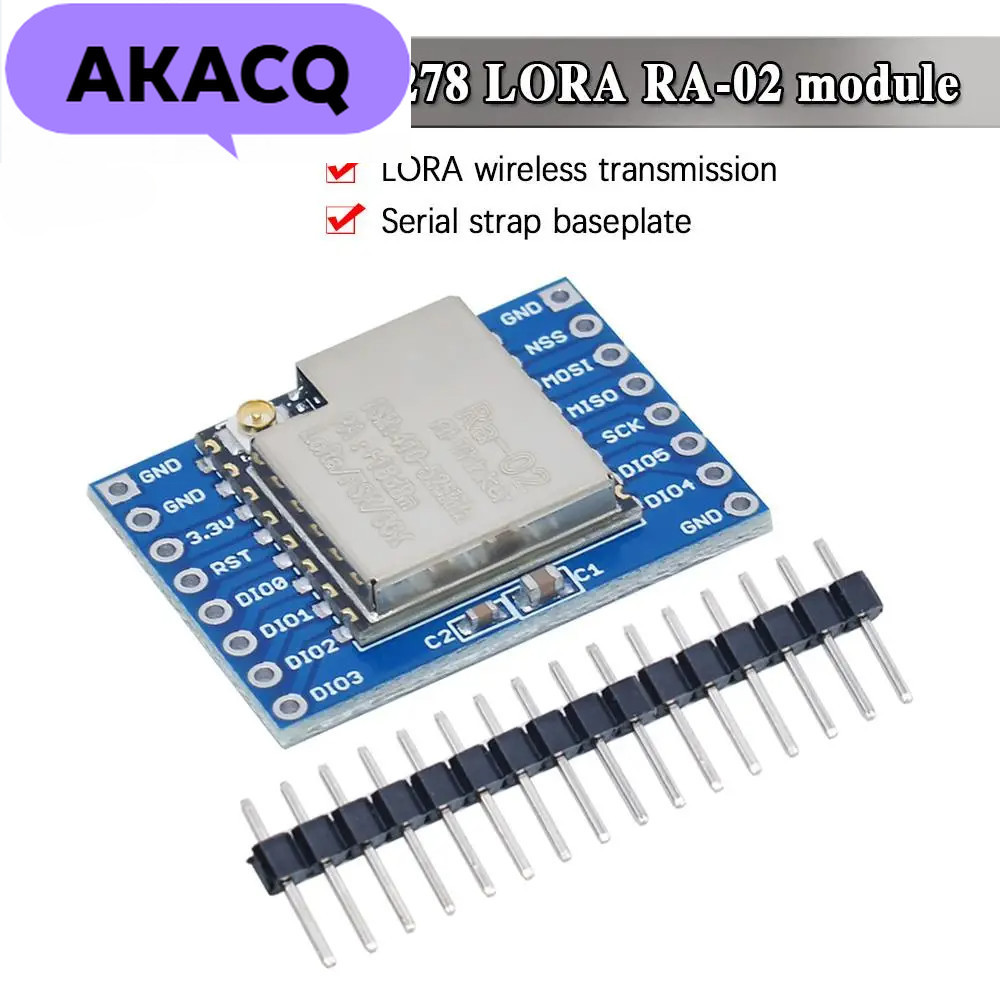 SX1278 LoRa โมดูล 433M 10KM Ra-02 ไร้สาย Spread Spectrum Transmission Socket สําหรับ Smart Home DIY 
