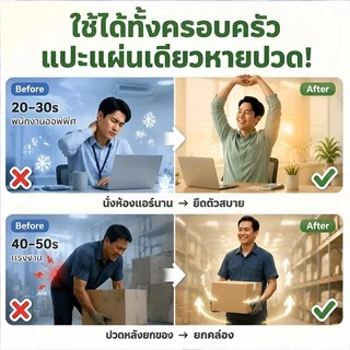 แผ่นแปะข้อเข่าสมุนไพรคุณภาพสูง สำหรับลดอาการเจ็บข้อเข่า ผู้สูงอายุดูแลข้อศอก/ใช้ง่าย/ปลอดภัยจากสมุนไพรธรรมชาติ/เหมาะสำหรับอักเสบเข่า