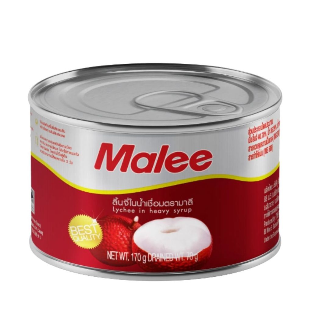 มาลี ลิ้นจี่ในน้ำเชื่อม Malee Lychee in Syrup 170g.