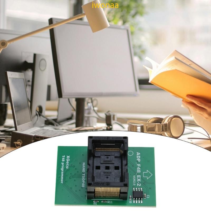 Iwo ที่แม่นยํา ADP F48 EX-2 TSOP48 T48 แฟลชอะแดปเตอร์สําหรับ Quick Data Transfer พร้อม T48 TL866 3G 