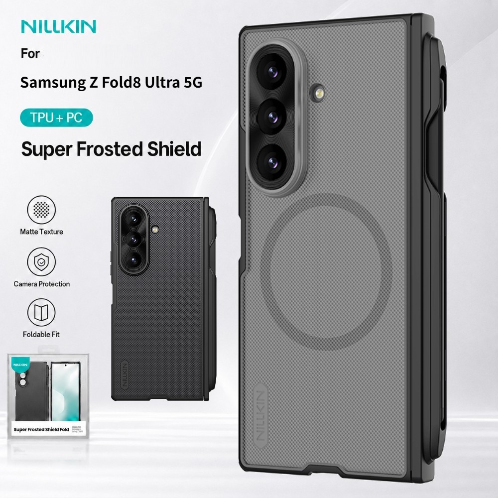 เคส Magsafe Samsung Galaxy Z Fold 8 Ultra Fold8 Nillkin Frosted ฝาครอบแม่เหล็กด้านหน้า + ฝาหลัง