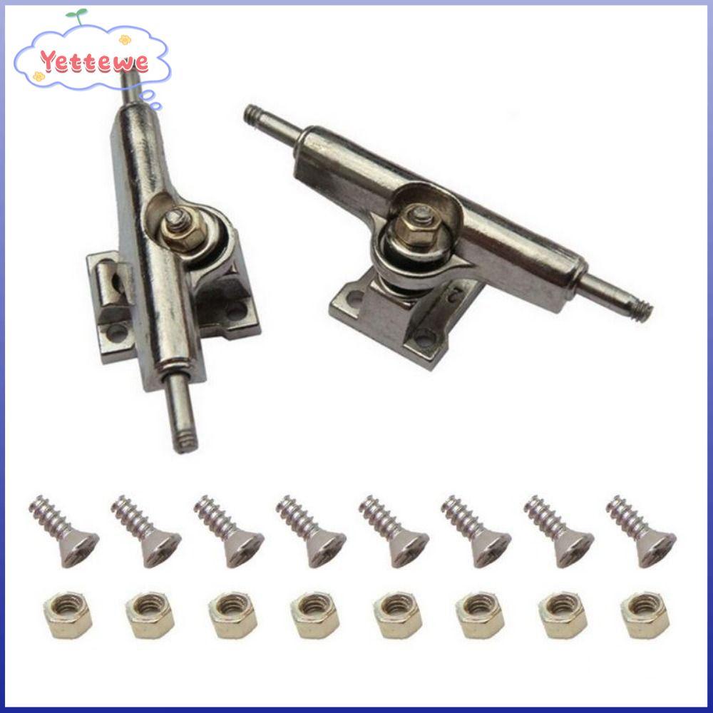 YVETTPH 2 ชิ้นแบริ่ง Deck Brackets,พร้อมถั่วรุ่น Fingerboard รถบรรทุก,Mini Truck Bolts ของเล่นงานอดิ