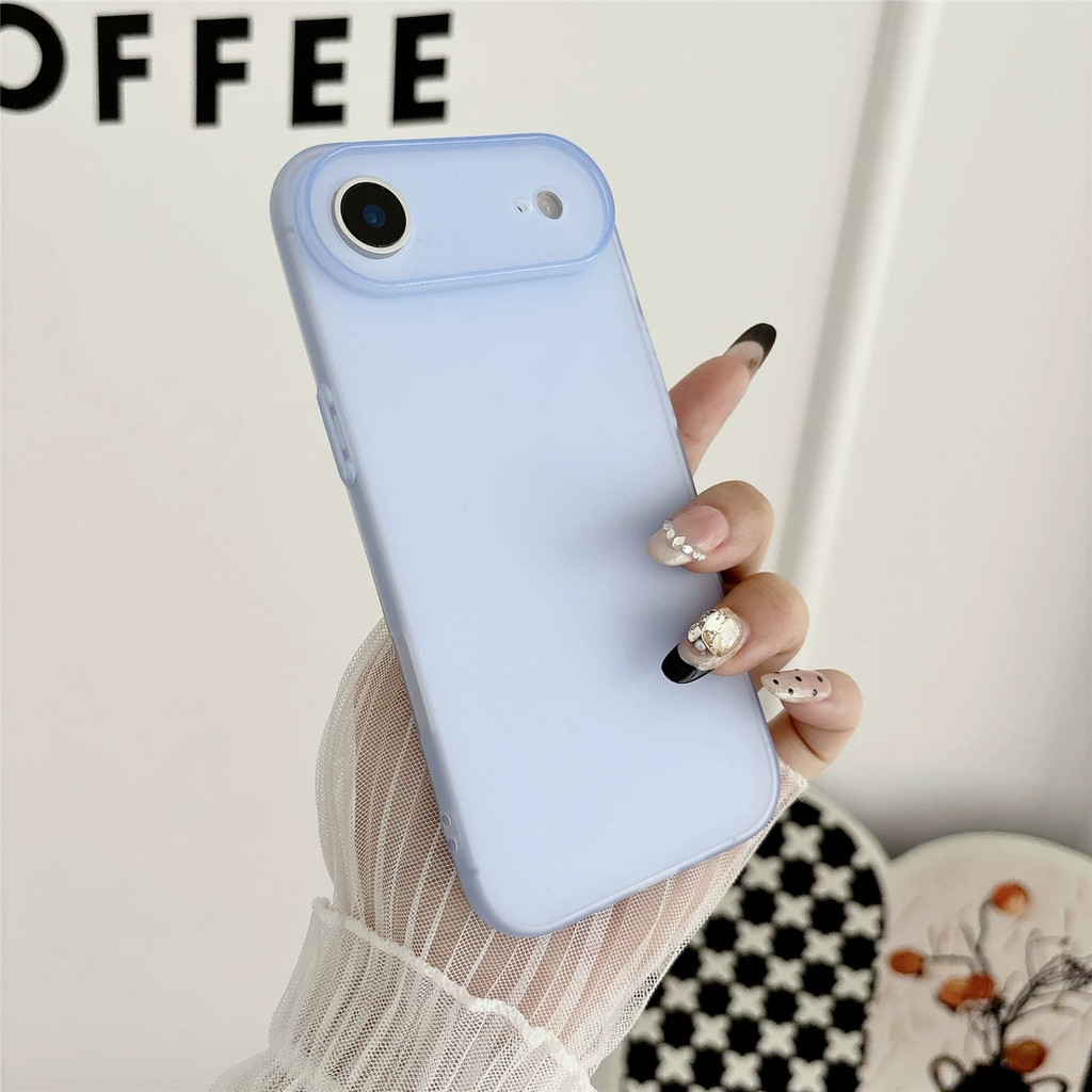 หรูหรา Matte Soft เคสโทรศัพท์บางเฉียบสําหรับ iPhone 11 12 13 Mini 14 Plus 15 16 17 Pro Max Air กันกระแทกกันชนกลับกรณีฝาครอบ