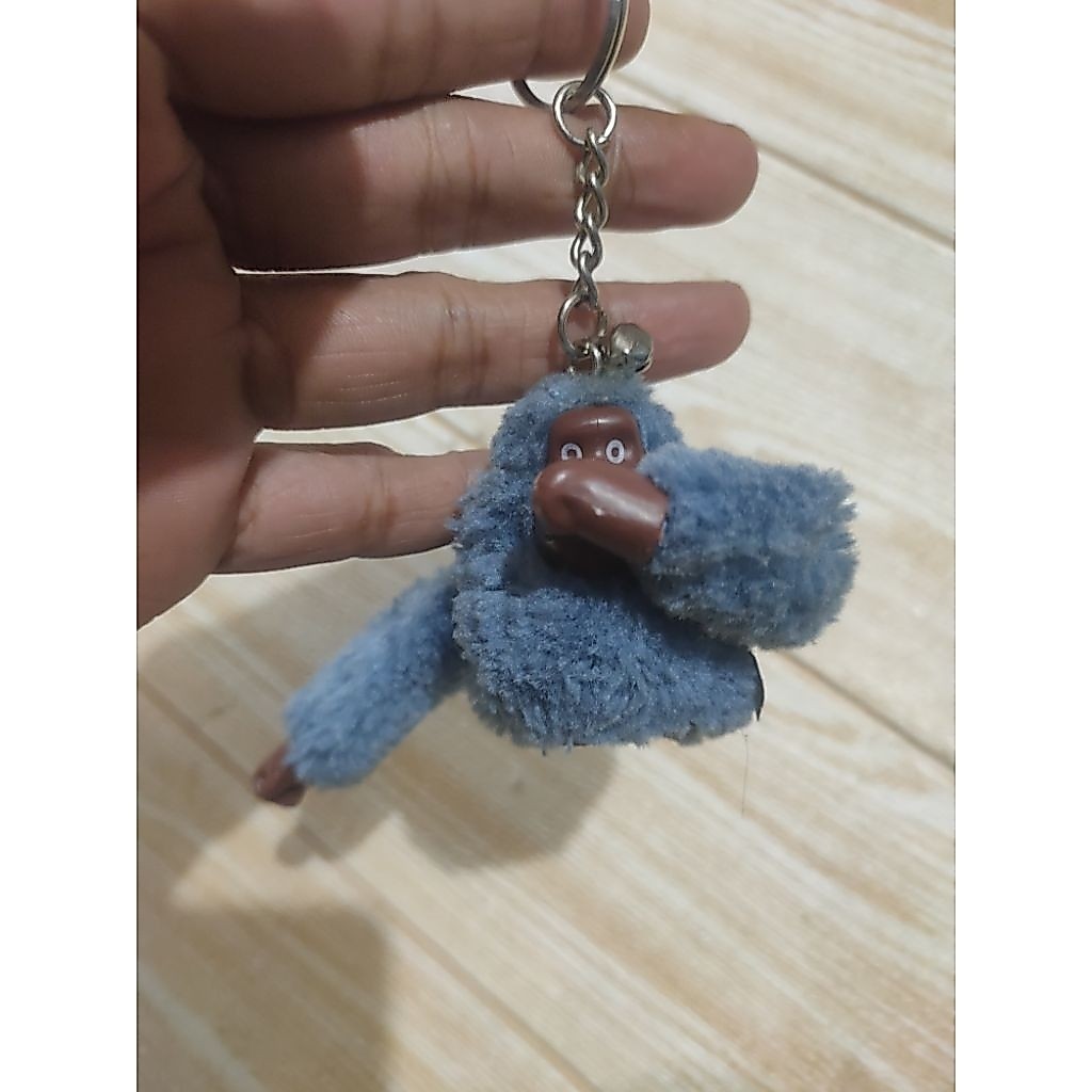 Kipling BLUE MONKEY KEYRING "DANNY" | เล็ก 4.5 ซม | พวงกุญแจกระเป๋า Kipling