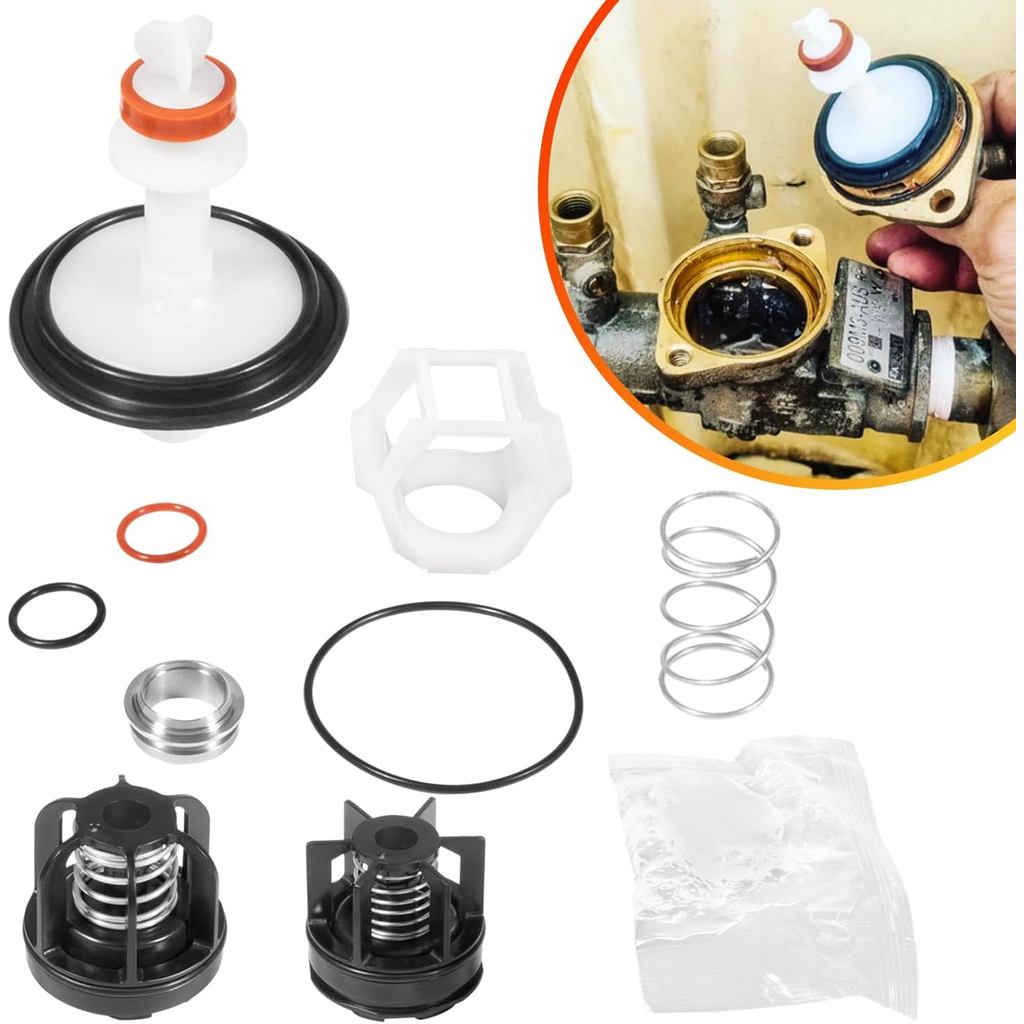 3/4" 009ม3 ทั้งหมด ชุดซ่อม สําหรับ วัตต์ 0888527 & LF009M3, Backflow Preventer Rebuild Set RK 009M3-