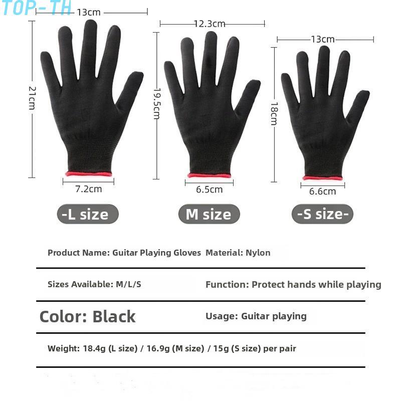 AntiPain Guitar Gloves Perfect for Left Handed Musicians and Beginners