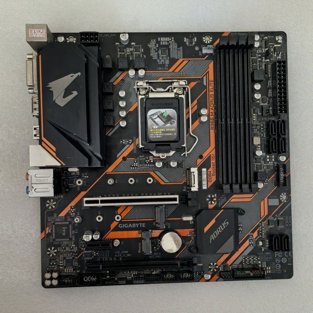 Gigabyte/Gigabyte B365M AORUS ELITE แกะสลักขนาดเล็กรองรับ Intel 89th Generation Dual M.2 Solid State