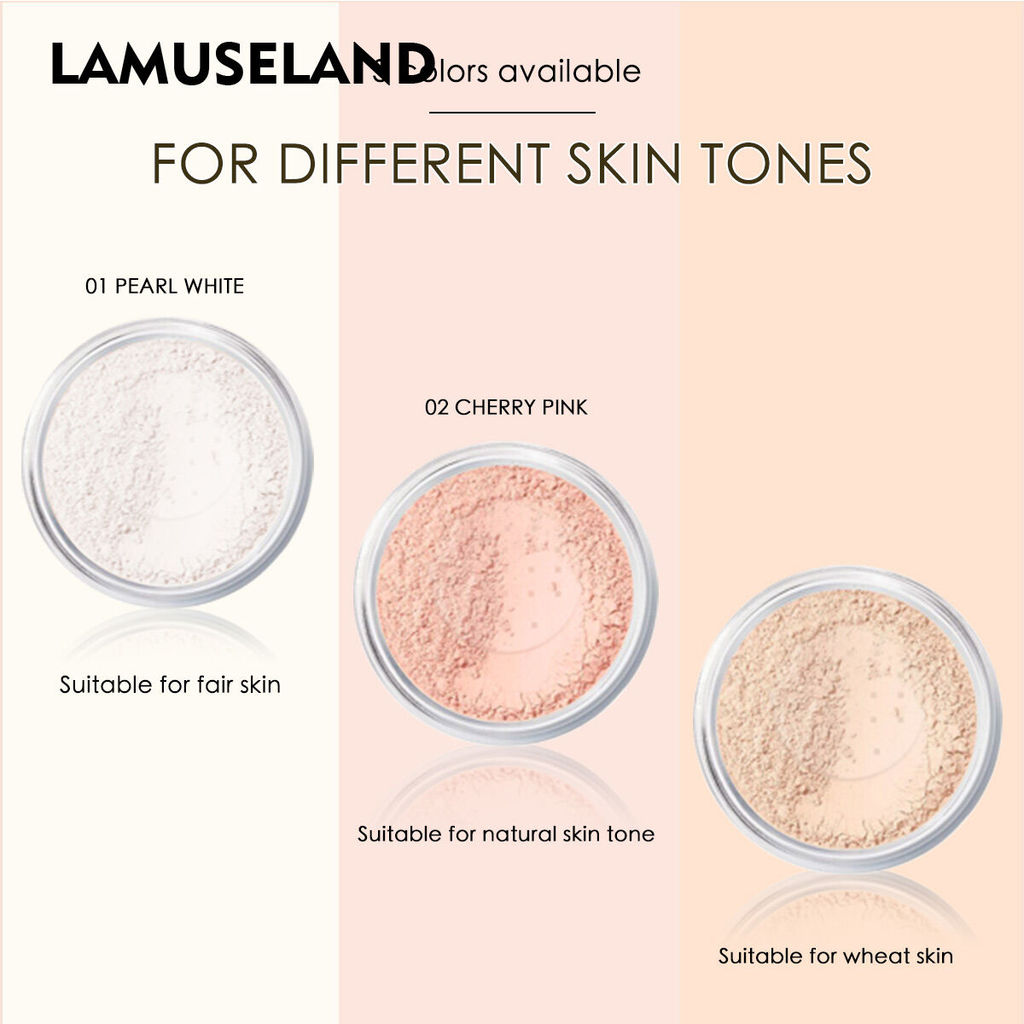 ยอดนิยมใน Instagram LAMUSELAND แป้งฝุ่นกํามะหยี่เนื้อนุ่ม ละเอียดและเรียบเนียน 7g LA3006