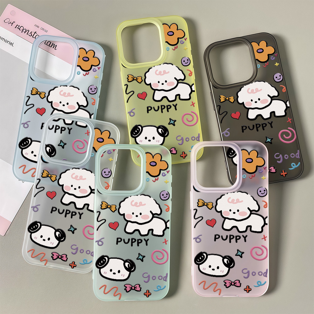 🌹 GOOD 🌹เคสมีน้ำค้างแข็ง TPU ลูกแมว เค้ก กระต่ายตัวเล็ก ๆ น่ารัก สําหรับIPhone16 15 13 14 12 11 7 8plusProPromax X XR XS
