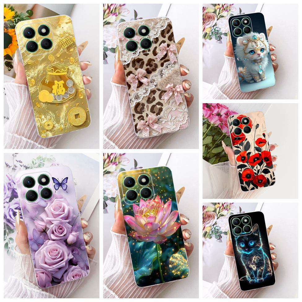Clear สําหรับ Honor X8B LLY-LX1 LLY-LX2 LLY-LX3 สําหรับ Honor X8B กรณีความงามน่ารักการ์ตูนแฟชั่นผีเส