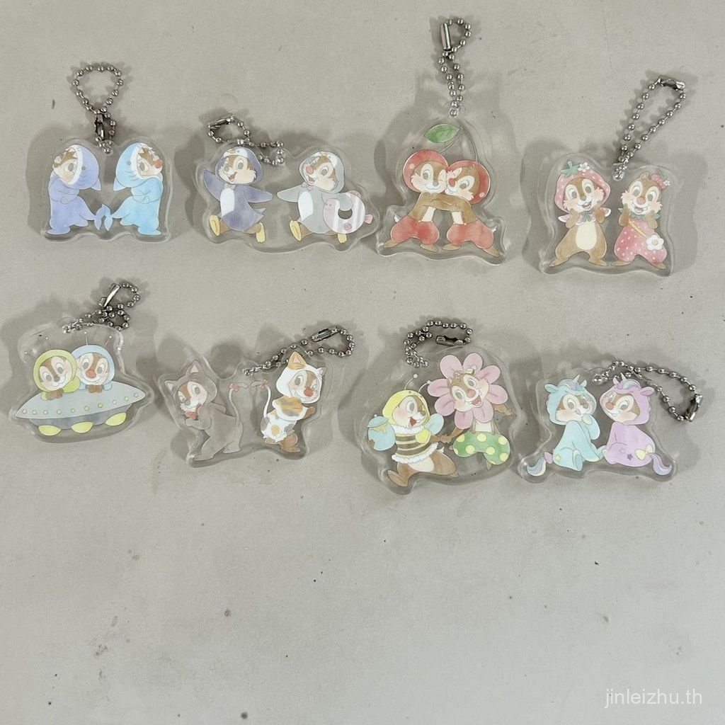 สินค้าใหม่ ชิปจํานวนมาก n Dale disney Japan Chip n Dale วันเกิดยูนิคอร์นชุดนอนพวงกุญแจกล่องลึกลับ