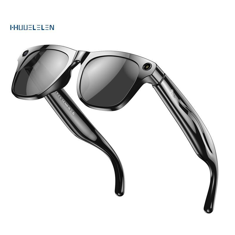 [Promote H]การบันทึกวิดีโอ 4K HD AI แว่นตาบลูทูธโทรเครื่องเล่นเพลง Photochromic Glasses Translator
