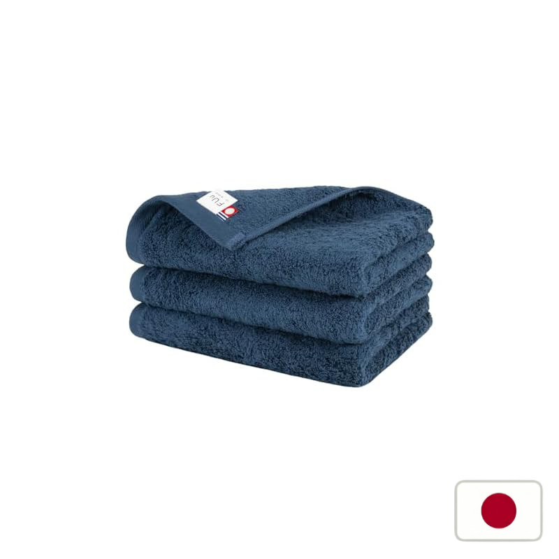 oruTa Imabari Towel Face Towel Set of 3 100% Cotton Thick Absorbent Quick-Drying Durable FUu 33x85cm