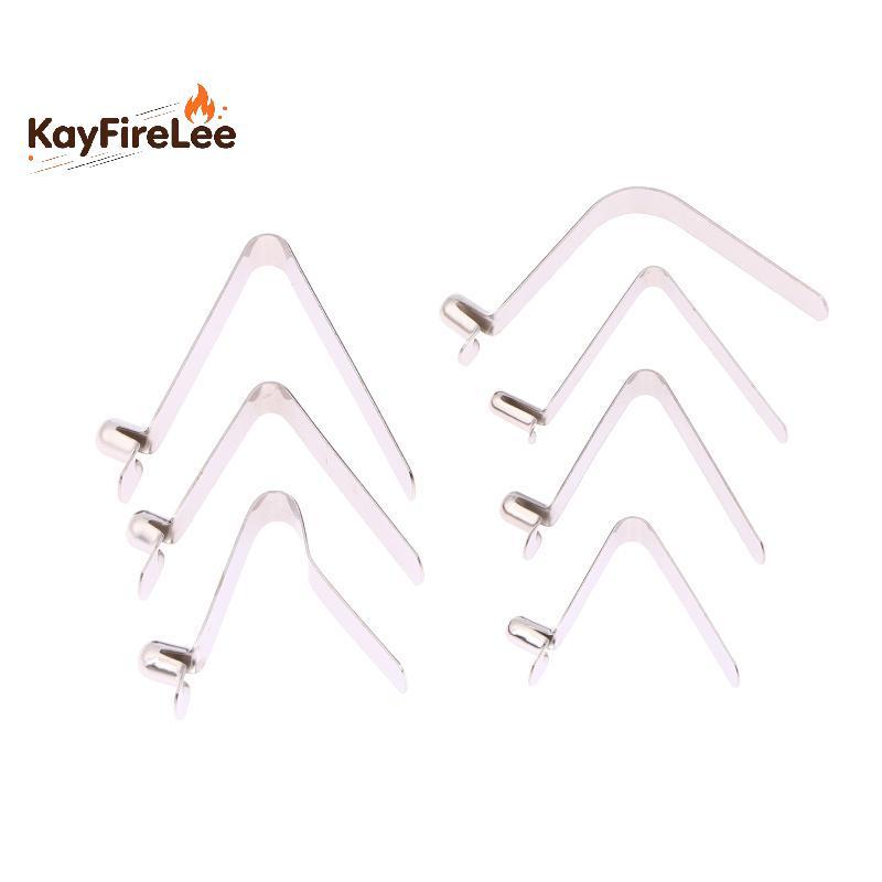 [KFL-t] 10 ชิ้น Snap Loing Kayak Paddle ฤดูใบไม้ผลิคลิปเหล็ก V-Shaped Lift Telescopic Loing Tube Pol