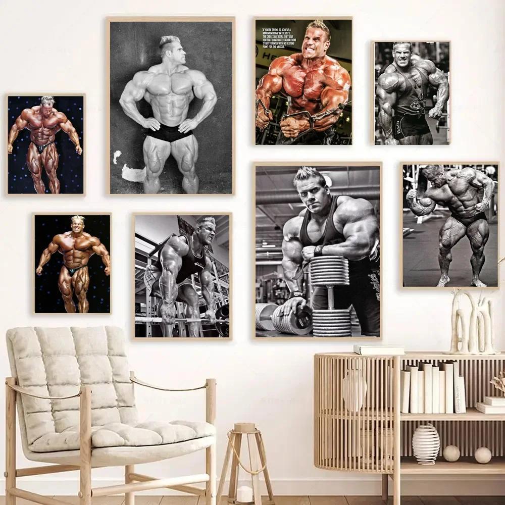 โปสเตอร์พิมพ์ของขวัญ Jay Cutler เพาะกาย Star กล้ามเนื้อ Strong Man GYM ภาพวาดผ้าใบ Wall Art ภาพห้องน