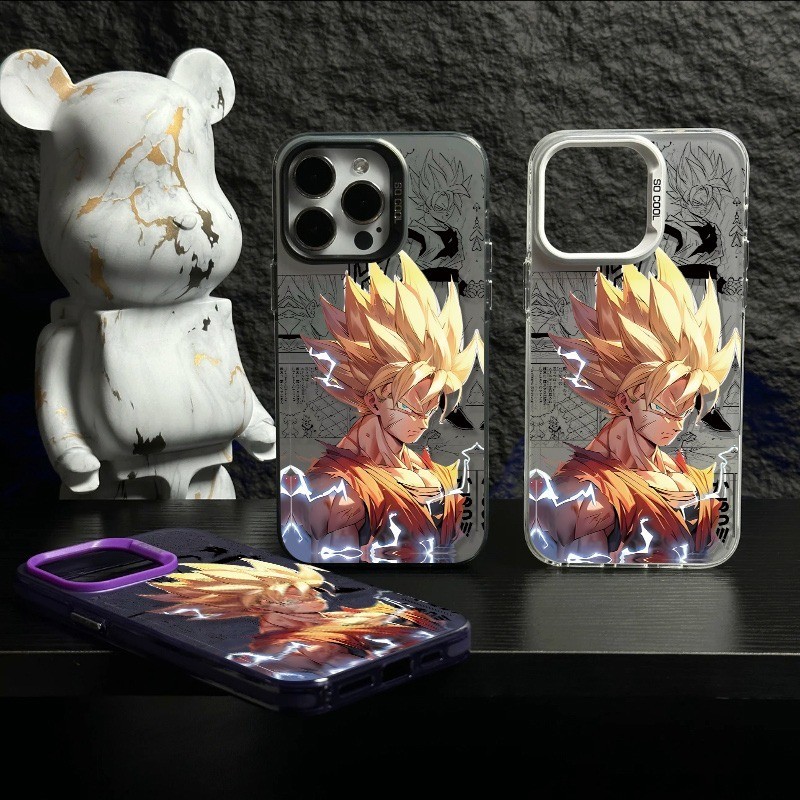 แอนิเมชั่นญี่ปุ่นสไตล์ Combat Energy Theme เคสโทรศัพท์กันกระแทกเหมาะสําหรับ Samsung/S25 Ultra/S24/A5