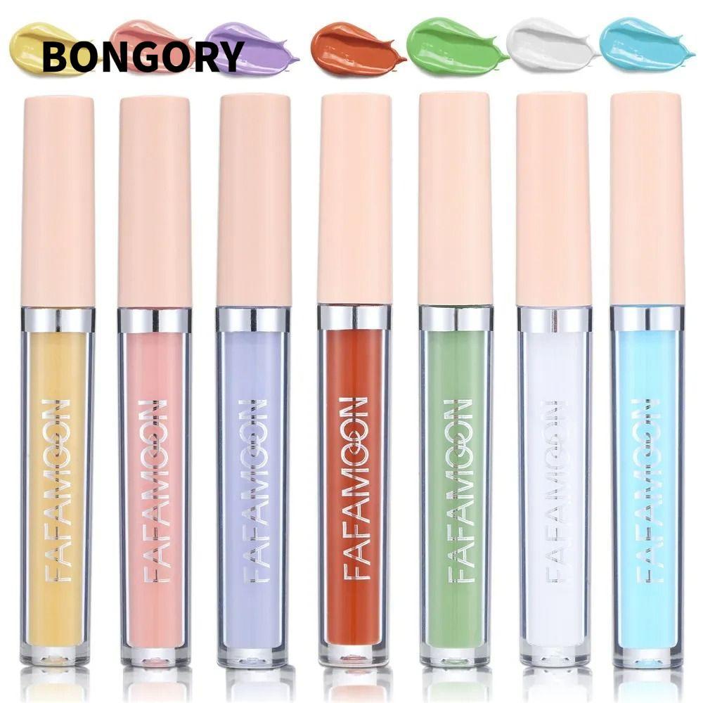 BONGORY ครีมรองพื้น, 2.5ML Cover Spot Acne Liquid คอนซีลเลอร์, แต่งหน้าใบหน้าความหมองคล้ําแม้สีผิว T