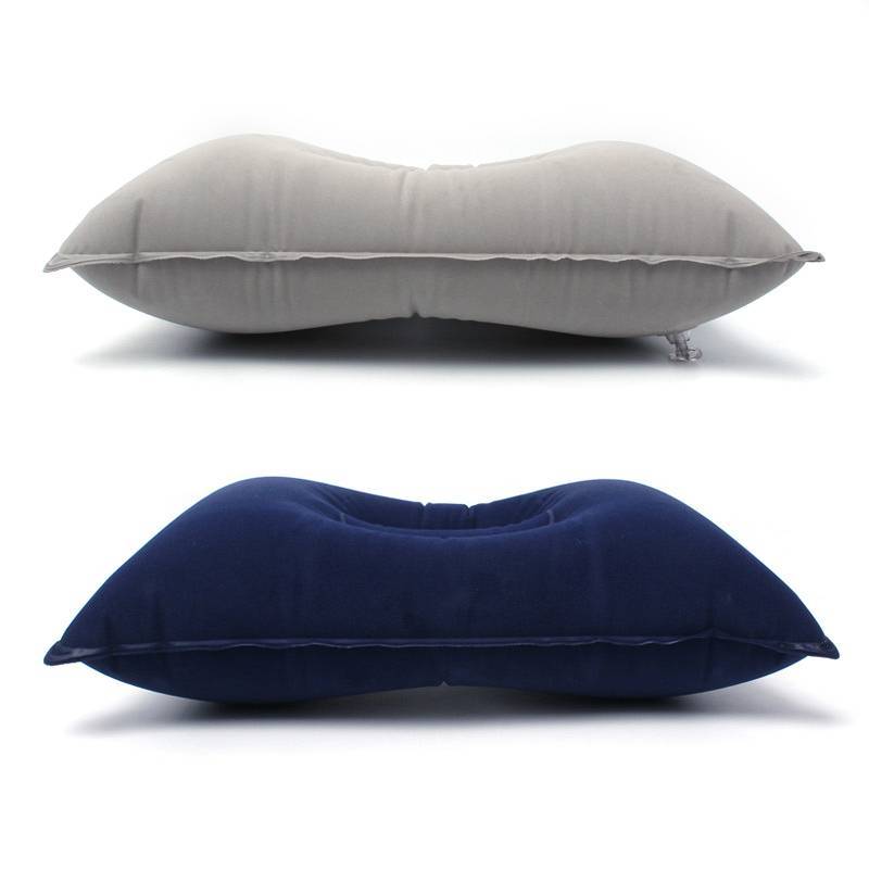 YU หมอนเป่าลมสําหรับ Camping Travel Pillows Floed Fabric Air Pillows Forfortable, Ergonomices Inflat