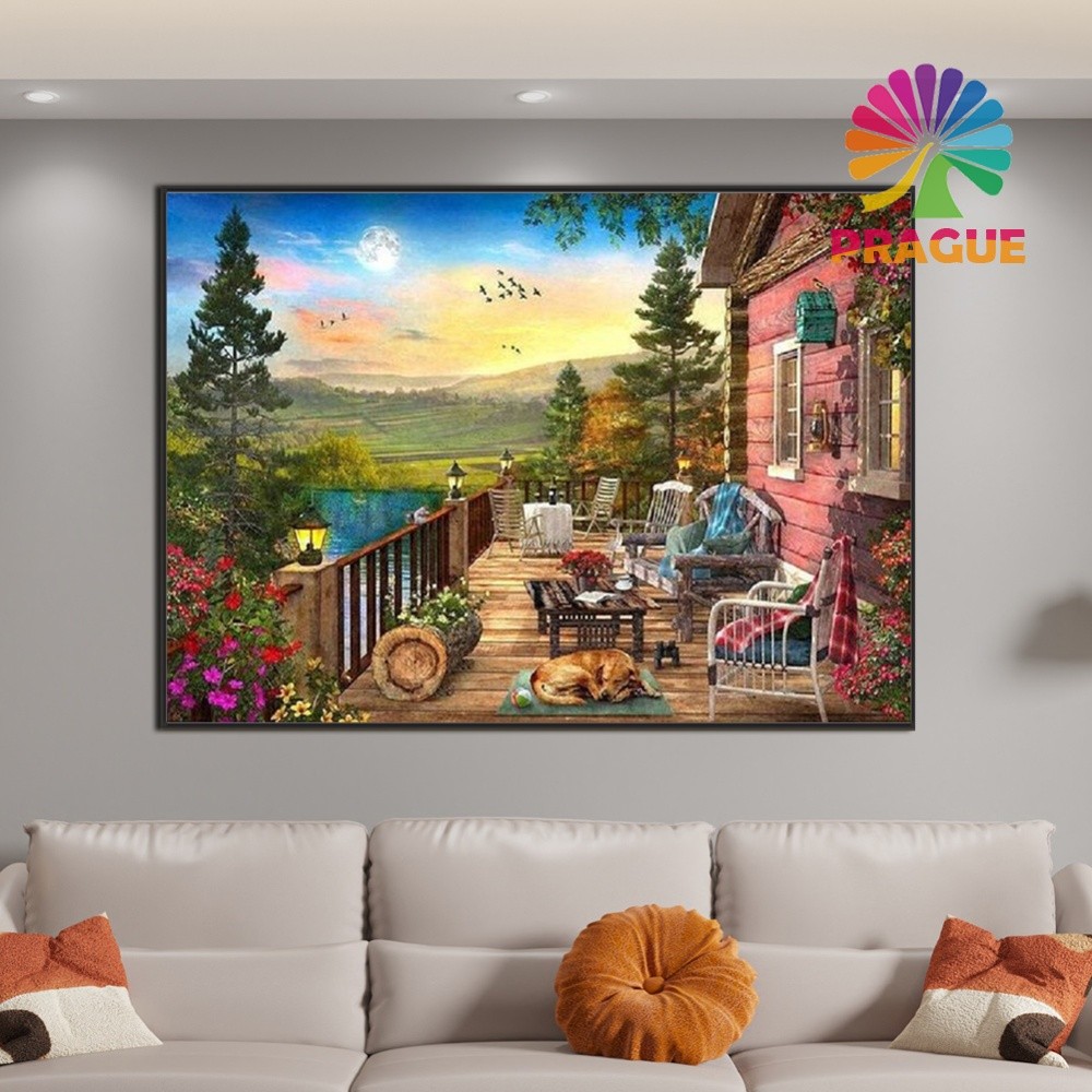 ชุดภาพวาดเพชร 5D Full Square 7050 ซม. Scenic Home Wall Art
