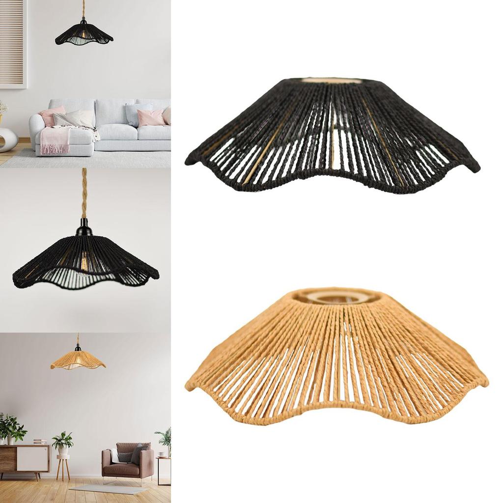 [lzdyqmy2jb] Creative ทอเชือกโคมไฟ Shade โคมไฟเพดานขนาดใหญ่สําหรับ Home Hotel ห้องครัวตกแต่งห้องนอน