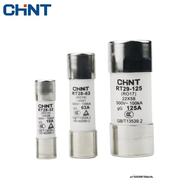 FZ 10pcs CHINT RT28-32 RT28-63 RT29-125 ฟิวส์ R015 R016 RT28 RT14 RT18 RT29 RT36 10*38 14*51 22*58 R