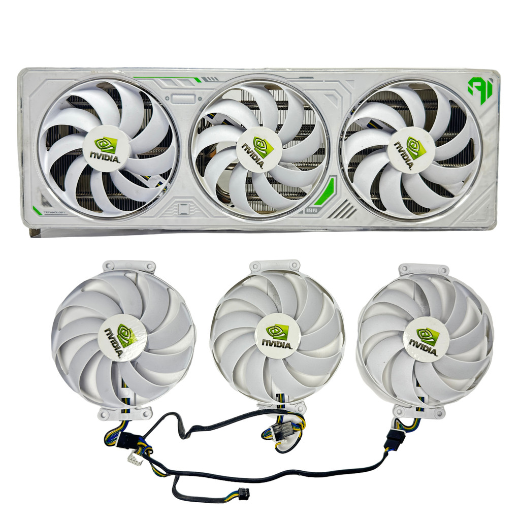 [พัดลมระบายความร้อน] Wanli RTX 4070 ti super 16GB Snow Fox หม้อน้ํากราฟิกการ์ดใหม่เงียบเดิม