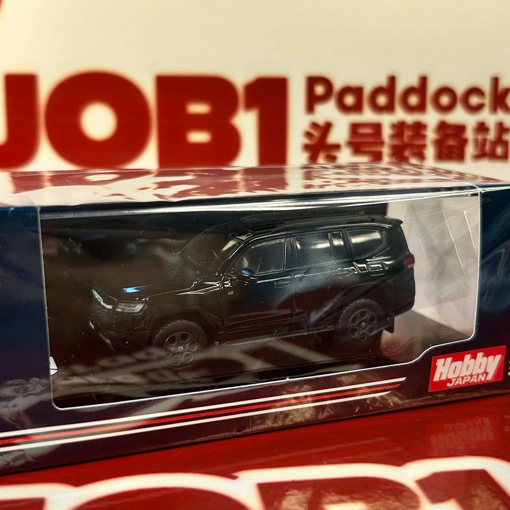 Hobby Japan Toyota Land Cruiser LC300 GR กีฬารุ่น 1/64 รถรุ่นสีดํา