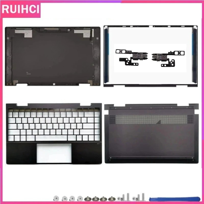 สําหรับ HP ENVY X360 13-AY 13Z-AY TPN-C147 แล็ปท็อปใหม่ปกหลัง LCD Bezel Palmrest ด้านล่าง L94498-001